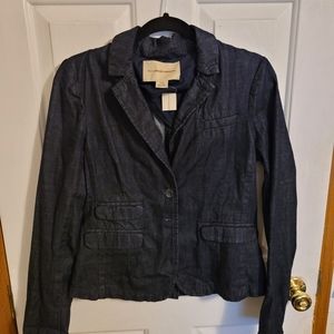Anthropologie Denim Blazer